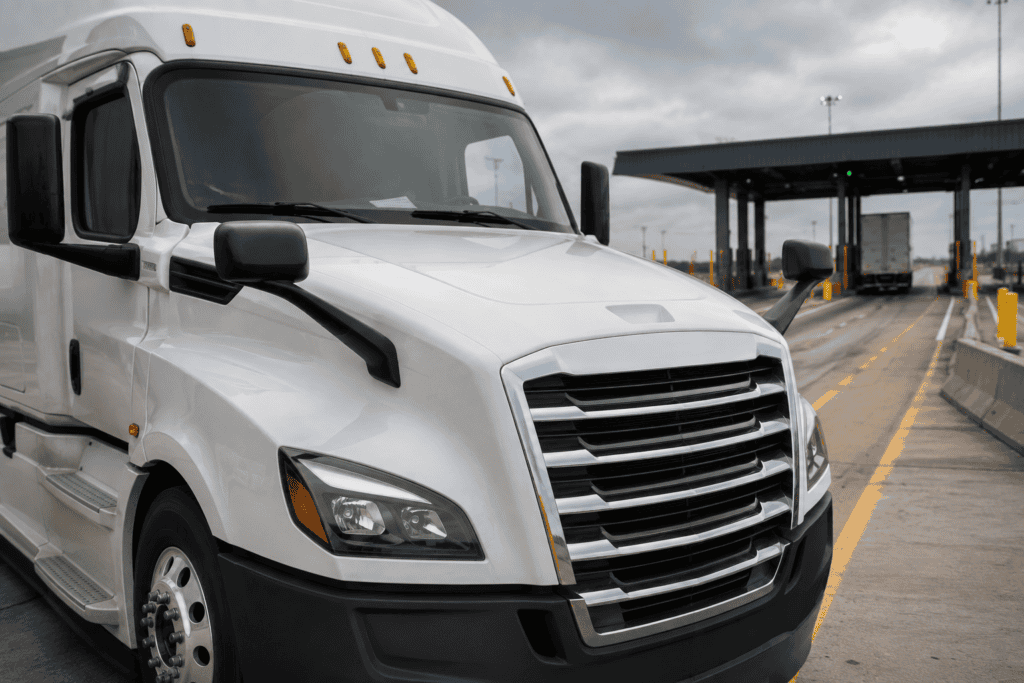Mechanic recording findings during a commercial vehicle inspection, reflecting the 2026 CVSA Roadcheck out-of-service data